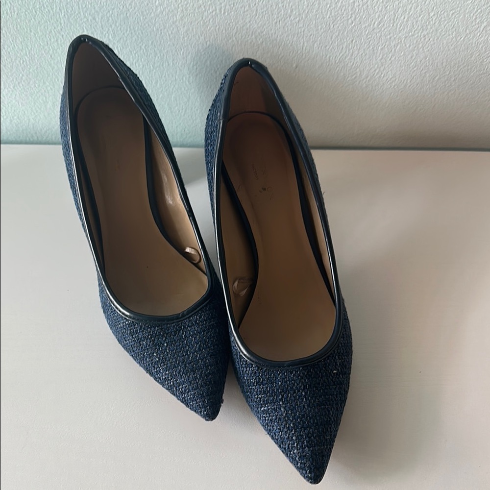 Ann Taylor Factory Elegant Navy Women's Heels 7.5